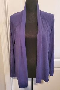 NWT ANN TAYLOR LOFT PURPLE CARDIGAN SIZE MED
